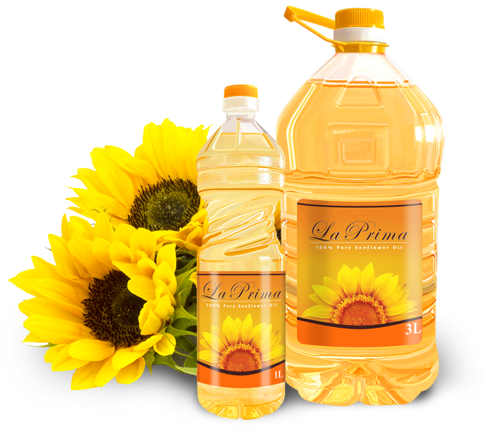 premium ukrainian sunflower oil bottle